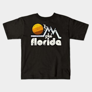 Retro Ski Florida Travel Humor Kids T-Shirt